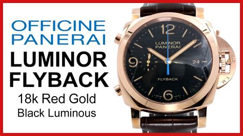 Panerai Luminor 1950 Flyback, Black, Red Gold UNBOXING